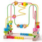 Woodyland Színes golyóvezető labirintus abakusszal - Woodyland (91932)