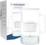 Wessper Vízszűrő kancsó, WESSPER, Üveg, 1 szűrő, 3, 3l, Fehér (WES201-WH)