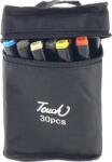 LeanToys 30 darabos Kétoldalas Alkoholos Marker Pro Touch Bag Készlet- 12856 (12856) (12856)