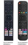  Telecomanda inlocuitoare TV Hisense ERF3B80H compatibila cod ER1169-N /MFY1159 (423-2) (ERF3B80H)