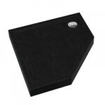 Elleci Prato 90 szögletes fekete akril zuhanytálca (PRATO90BL)