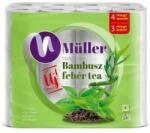 Müller Toalettpapír 4 rétegű kistekercses 100% cellulóz 100 lap/tekercs 24 tekercs/csomag Bambusz Müller Fehér Tea - tonerpiac