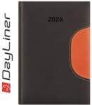 Dayliner Határidõnapló Memphis B5 heti, fehér lapokkal fekete-narancs Dayliner 2026 (DL6AG-MEFB5HE-FN) - tonerpiac