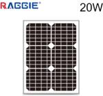 Raggie Соларен панел монокристален 20W RAGGIE 12V 520x360x20mm