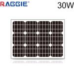 Raggie Соларен панел монокристален 30W RAGGIE 12V 670x360x20mm