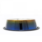 Raintech International Rozsdamentes etetőtál, szuper fényes színátmenettel, gumiperemes - felső 18, 0cm/alsó 25, 5cm, 0, 90l