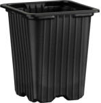  Szögletes cserép 7*7*8cm fekete (3528) Desch 0707081 PP (070708100003)