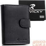Rovicky Férfi Bőr Pénztárca 0800L-Rvd-0260 Black - Fekete (0800L-RVD-0260 BLAC)