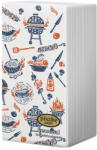 Piszke Szalvéta PISZKE Grill textilhatású 2 rétegű 38x28 cm 25 darabos (1SZ2-025-BF301) - robbitairodaszer