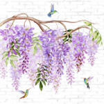  Ti-Flair Szalvéta 33x33 cm 3 Rétegű 20 Lap/Csomag Wisteria & Hummingbirds (AAE519)