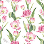  Ti-Flair Szalvéta 33x33 cm 3 Rétegű 20 Lap/Csomag Chaînes De Tulipes Pink (AAE554)