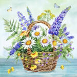  Ti-Flair Szalvéta 33x33 cm 3 Rétegű 20 Lap/Csomag Fleurs Estivales (AAE557)