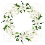  Ti-Flair Szalvéta 33x33 cm 3 Rétegű 20 Lap/Csomag Madonna Lily Wreath (AAE540)