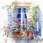  Ti-Flair Szalvéta 33x33 cm 3 Rétegű 20 Lap/Csomag Mediterranean Windows (AAE533)
