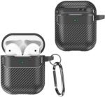 Techsuit Husa casti AirPods 1 2 Techsuit - CarbonFiber Black
