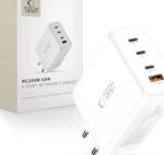 Tech-Protect NC200W-GAN 4-portos hálózati töltő PD 200W / QC3.0 fehér (5906302352357)