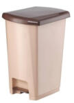 PLANET Szemetes kuka pedálos műanyag 40 literes barna UP402-210 - suplix