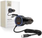 Tech-Protect CC05 2-portos autós töltő PD60W + kábel fekete (5906302361717)