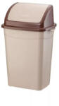PLANET Szemetes kuka billenő fedéllel műanyag 9 literes barna UP116B - suplix