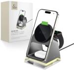 Tech-Protect QI15W-A43 3az1 mágneses MagSafe vezeték nélküli töltő, fekete (5906302380183)