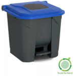 PLANET Szemeteskuka pedálos műanyag 30 literes antracit/kék UP225 (62179)