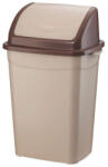 PLANET Szemeteskuka billenő fedéllel műanyag 26 literes barna UP120P (62187)