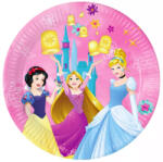 Disney Hercegnők papírtányér, party tányér 8 DARABOS, 20 cm FSC Nr5