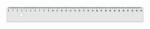  Vonalzó 30 cm átlátszó műanyag (39RU30A)