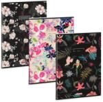 Ars Una Flowers-mix A/4 extra kapcsos füzet-négyzethálós (53125217) - hunrods