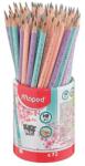 Maped Grafitceruza radírral HB háromszögletű MAPED Black Peps Pastel vegyes pasztell (851769)