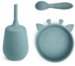 Nuuroo Szilikon zsiráfos étkészlet 3 részes- Világokék (NU450K)