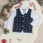 Asti Kockás kisfiú alkalmi mellény (25437901110)