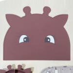 NUUROO Albert szilikon tányéralátét- Mahagoni zsiráf (NU517M)