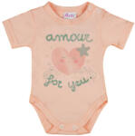 Asti Rövid ujjú szívecskés baba body (25816066104)