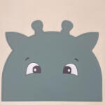 NUUROO Albert szilikon tányéralátét- Sötétzöld zsiráf (NU517Z)