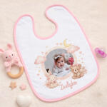 NagyAjándék. hu Egyedi fényképes baba előke névvel