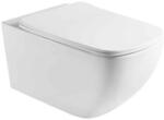 Fluminia Set vas WC suspendat cu capac Fluminia, Dino Tornado, cu Tornado Flush, 37 x 55.5 cm, alb (M237) - e-baie