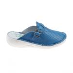 Berende Saboti medicali dama din piele naturala Royal Blue Med-Line BR128BLUE, marimea 35