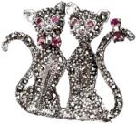 Frumoasa Venetiana Brosa argint marcasite (C3350)