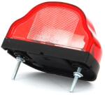 WAS Lampa pentru numar inmatriculare si pozitie, alb cu rosu, 10.1 x 5.96cm, 12 24V, W71 (407)