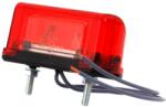 WAS Lampa pentru numar inmatriculare si pozittie, alb cu rosu, 10.1 x 5.96cm, 12 24V (344)