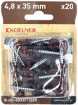 Koelner - Rawlplug Hatlapfejű önfúró lemezcsavar 4, 8x35mm festett RAL3009 DIN7504K - bakonykotoelem - 670 Ft