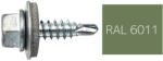 Koelner - Rawlplug Hatlapfejű önfúró lemezcsavar 4, 8x19mm festett RAL6011 DIN7504K - bakonykotoelem - 15 Ft