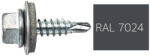 Koelner - Rawlplug Hatlapfejű önfúró lemezcsavar 4, 8x19mm festett RAL7024 DIN7504K - bakonykotoelem - 15 Ft
