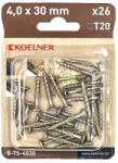  Faszerkezet építő csavar keményfába süllyesztett fejű PRO-FAST 4, 0x25mm TORX-20