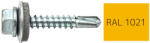 Koelner - Rawlplug Hatlapfejű önfúró lemezcsavar 4, 8x19mm festett RAL1021 DIN7504K - bakonykotoelem - 15 Ft