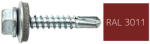Koelner - Rawlplug Hatlapfejű önfúró lemezcsavar 4, 8x19mm festett RAL3011 DIN7504K