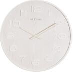 NeXtime Ceas perete NeXtime Wood Big alb Ø 53 cm (NE-3095WI)