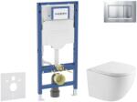 Geberit Duofix - Előfali szerelő készlet, Oudee WC és softclose ülőke, Sigma20 vezérlőgomb, lakkozott matt króm/króm SANI11CA2103 (SANI11CA2103)