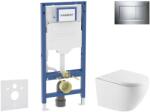 Geberit Duofix - Előfali szerelőkészlet, Oudee WC és softclose ülőke, Sigma20 vezérlőgomb, króm SANI11CA1165 (SANI11CA1165)